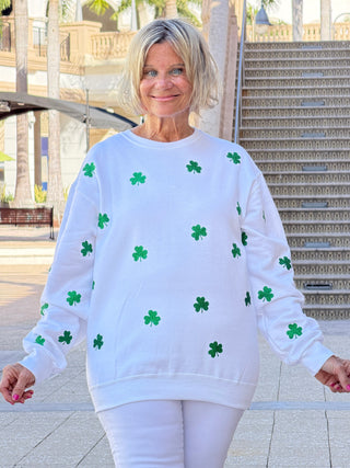 St Patricks Day Glitter weatshirt/Irish Sweatshirt Cathys Place