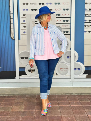 KEY WEST CANDY PASTEL SEERSUCKER JACKET