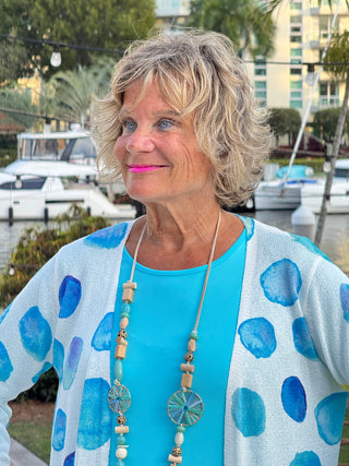 AQUA DOT CARDIGAN