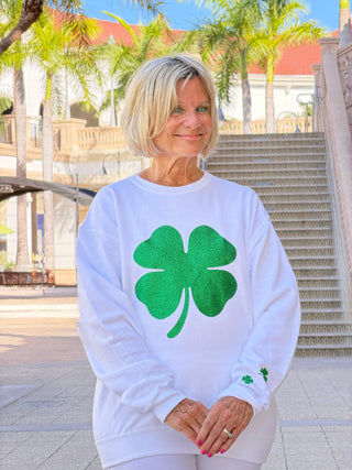 St Patricks Day Glitter s weatshirt/Irish Sweatshirt One Nine