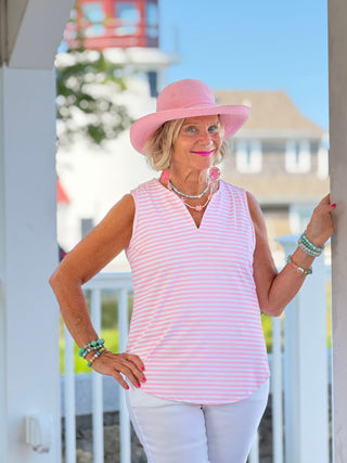 DOCKSIDE PRETTY PINK TANK LULU-B