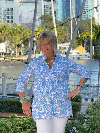 LULU B CORAL BREEZE TUNIC