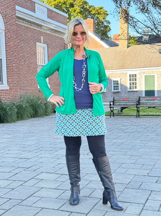 Lulu B Full Emerald Green Zipper Jacket LULU-B