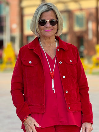 SECRET RED HEART BLING NECKLACE