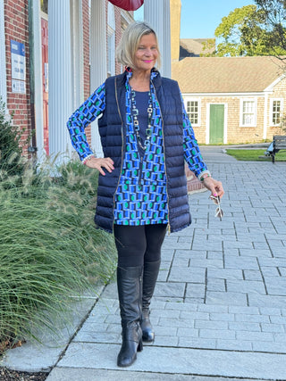 Lulu B Seaport Geo Full Zipper Jacket LULU-B