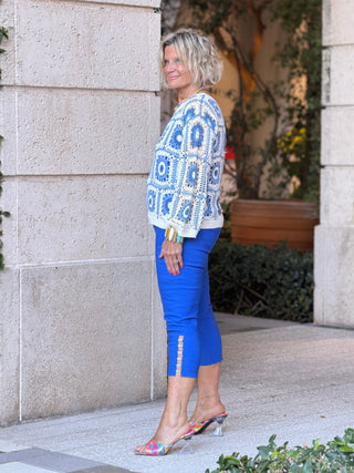 Floral Crochet Sweater CHARLIE B