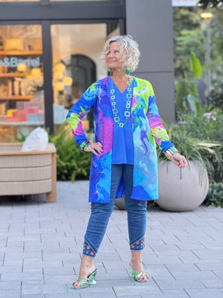 RIVER CRUISE BLUE CARDIGAN ETHYL JEANS