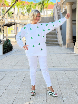 St Patricks Day Glitter weatshirt/Irish Sweatshirt Cathys Place