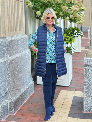 LULU-B NAVY PUFFER VEST