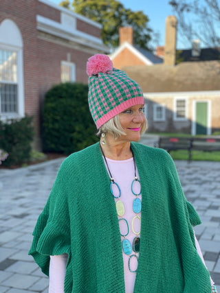 HOLIDAY GREEN RUFFLE WRAP