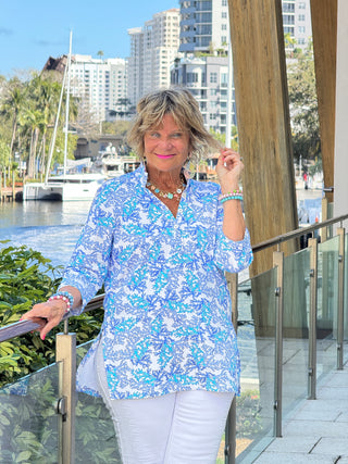 LULU B CORAL BREEZE TUNIC