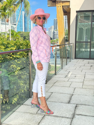 LULU B PINK CHIC FULL ZIPPER JACKET