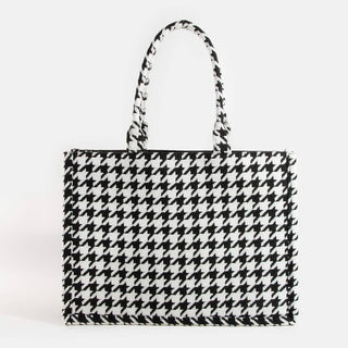 Houndstooth Tote Bag