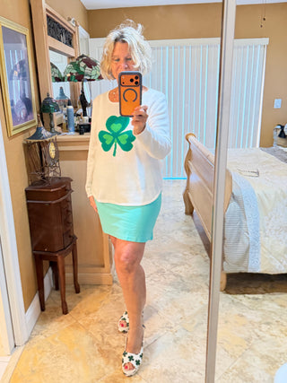 LULU-B CLEAR TURQ SKORT LULU b