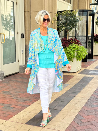 TROPICAL AQUA MARINE JACKET