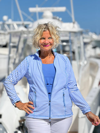 NAUTICAL PERRI STRIPED JACKET LULU-B