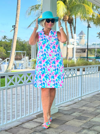 PINK PETALS RUFFLE DRESS