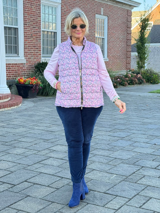 LULU-B AUBRY PINK SHORT PUFFER VEST
