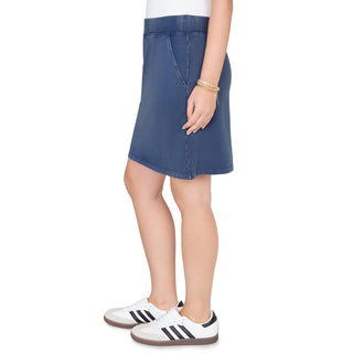 Women's Navy French Terry Pull On Skort Cathys Place