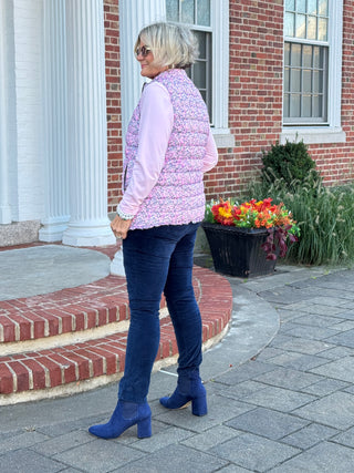 LULU-B AUBRY PINK SHORT PUFFER VEST