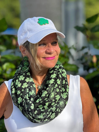 St. Patrick's Day Clover Pattern Infinity Accent fashions