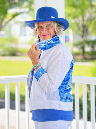 HARBOR BLUES LINEN JACKET Cathys Place