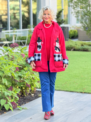 SNOWMAN HOUNDSTOOTH BLAZER Cathys Place