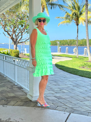 LIGHT GREEN CHA CHA MAXI DRESS