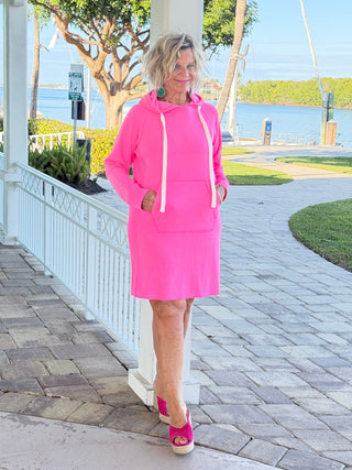 Lulu b  kangaroo Hot Pink Scuba Dress LULU-B