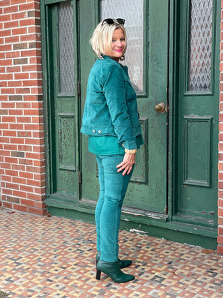 LULU-B EMERALD  VELOUR JACKET