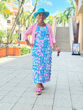 SPLASH OF PINK CHA CHA MAXI DRESS