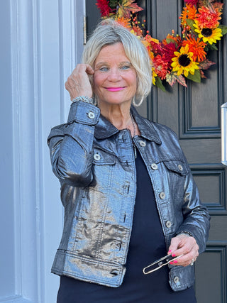 HOLIDAY BLACK METALLIC JACKET