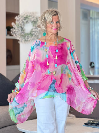 Sofia Zing Silk Kaftan Cathys Place