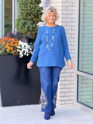 AUTUMN BLUE STYLING TOP Cathys Place