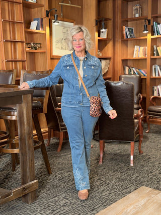 Ethyl Statement Denim Jacket - Bashful white ETHYL JEANS