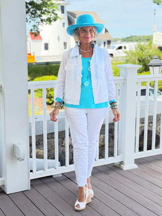 CAPE COD BREEZE LINEN JACKET TANGO MANGO