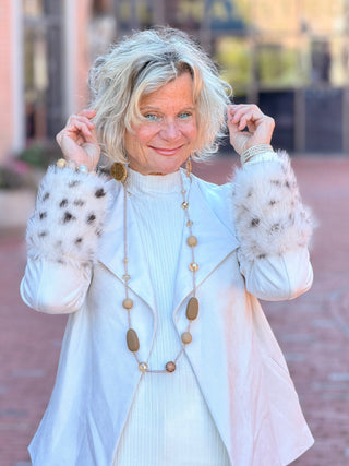 LULU B CREAM VELOUR SKORT PRE-ORDER SHIPS NOV 4 TH LULU-B