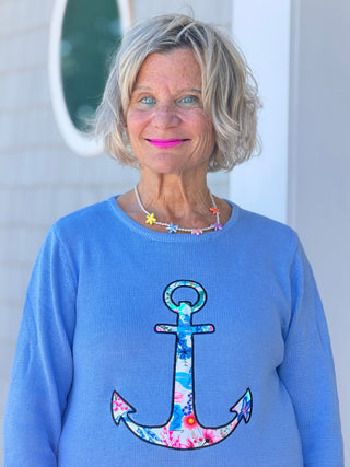 BEACH CLUB PERRI CAPE COD ANCHOR SWEATER LULU-B
