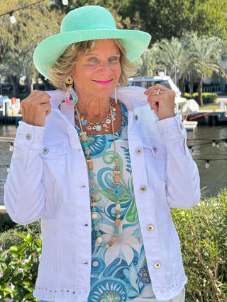 Ethyl Eyelet Elegance Jacket - Delightful