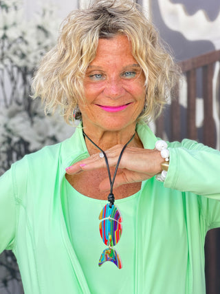 OCEAN SEA FISH LONG NECKLACE Cathys Place