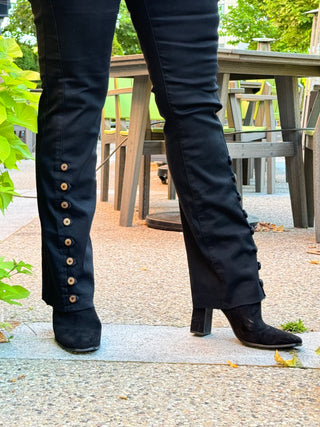 Ethyl The Long Black Lean Flair Jean -