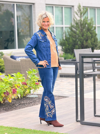 ETHYL FLOWER EMBROIDERED JEAN ETHYL JEANS