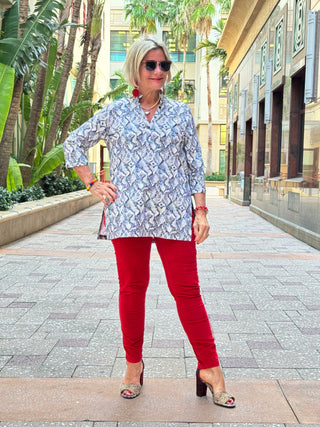 HOLIDAY WINTER WHITE TUNIC