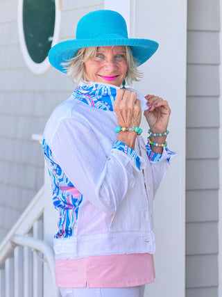COTTON CANDY COAST LINEN JACKET Cathys Place