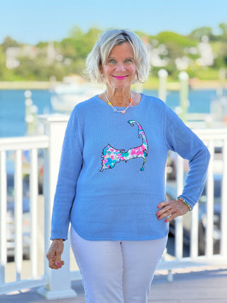 BEACH CLUB PERRI CAPE COD MAP SWEATER LULU-B