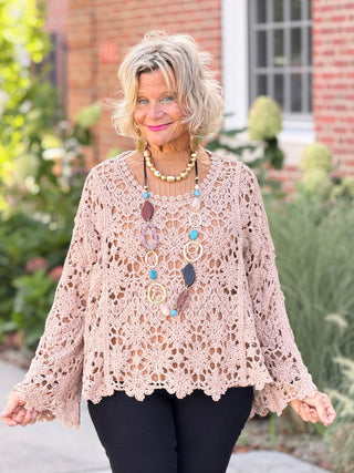 AUTUMN STYLE STYLING  CROCHET TOP Cathys Place