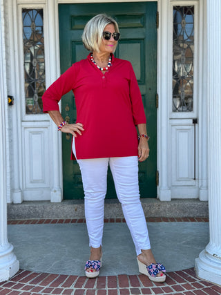 LULU-B RED TUNIC