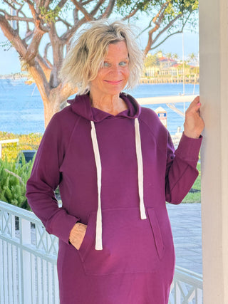 Lulu b kangaroo Cabernet scuba dress LULU-B