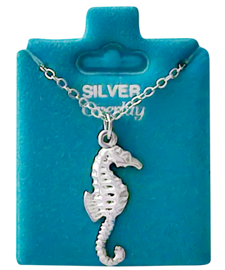 Made In USA Seahorse Necklace Available in Gold or Silver