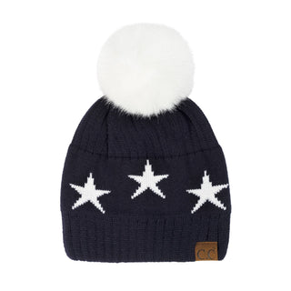 CC Star Pom Beanie ( HAT-4023 ) Truly Contagious
